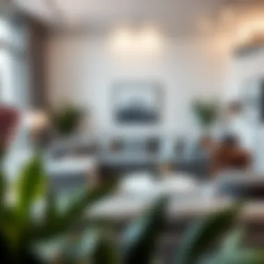 Sophisticated gray sofa in a modern living room setting