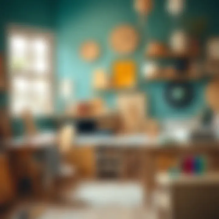 A well-prepared workspace for painting MDF