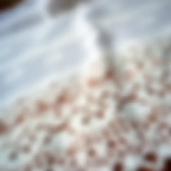 Close-up of a beautiful towel lace pattern in a traditional setting