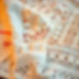 Delicate hand-stitched towel lace showcasing intricate designs