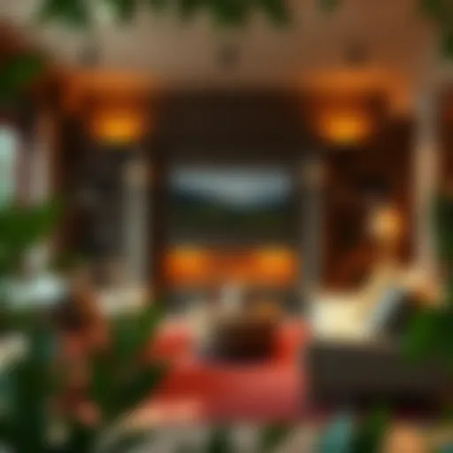 Elegant Birch Furniture in Rustic Harmony Elegant birch furniture set in a rustic living room