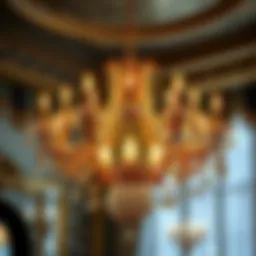 Elegant Italian chandelier showcasing intricate design