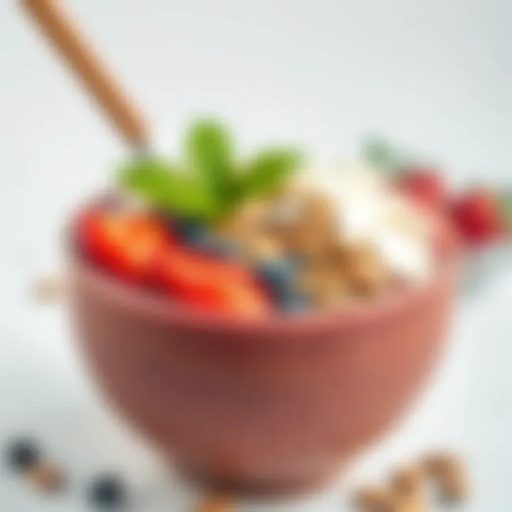 Smoothie Bowl with Coconut and Seeds An artistic presentation of a smoothie bowl garnished with seeds and coconut