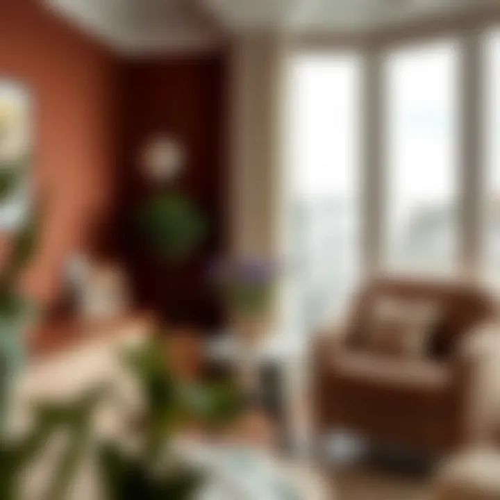 Selection of brown paint shades