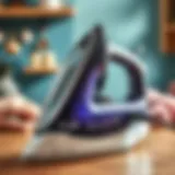A high-quality iron showcasing advanced features