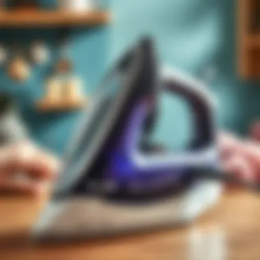 A high-quality iron showcasing advanced features