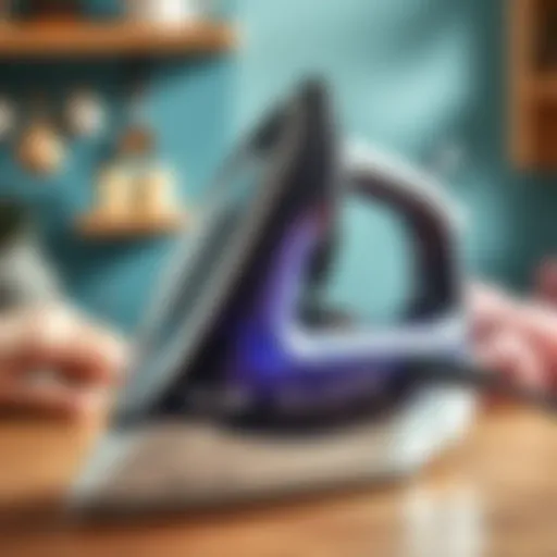 A high-quality iron showcasing advanced features