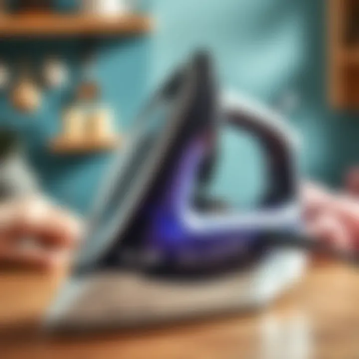 A high-quality iron showcasing advanced features