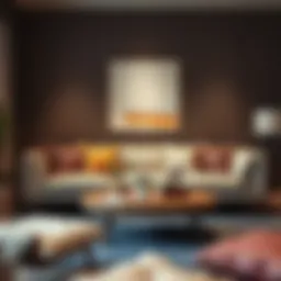 Elegant sofa upholstery showcasing diverse fabric options