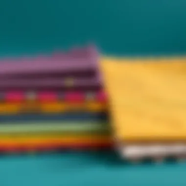 Sample swatches of upholstery materials for selection