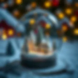 A beautifully crafted snow globe showcasing a winter wonderland scene.