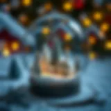 Winter Wonderland Snow Globe A beautifully crafted snow globe showcasing a winter wonderland scene.