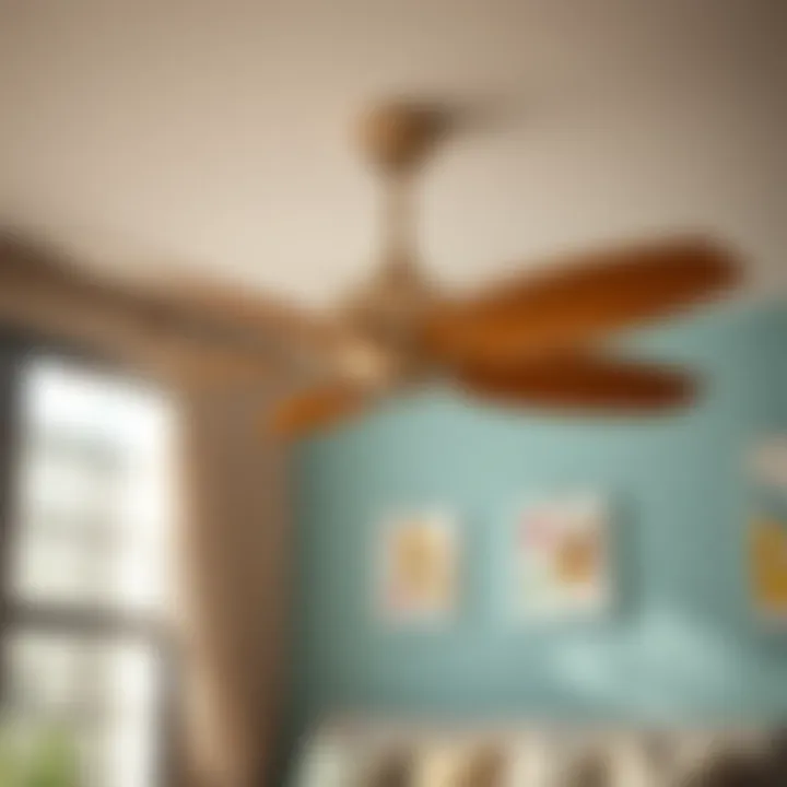 Aesthetic integration of ceiling fan into home decor