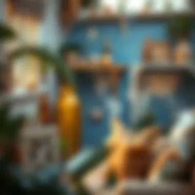 Innovative Wooden Decor Project Creative DIY project showcasing painted wooden decor