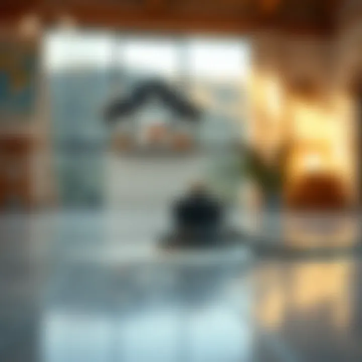 Demonstration of the floor polishing application technique