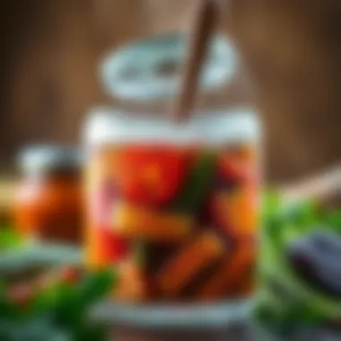 A bubbling pot of canned food