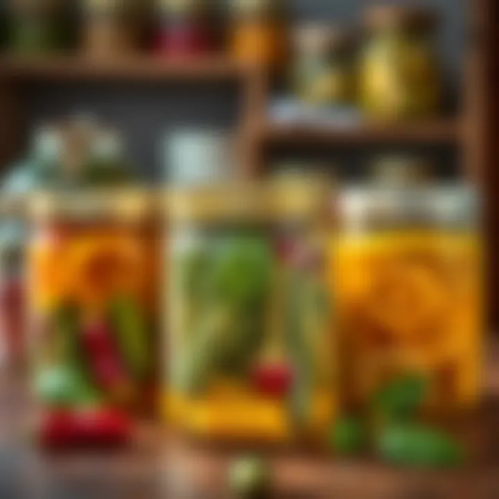 Sealed jars ready for storage