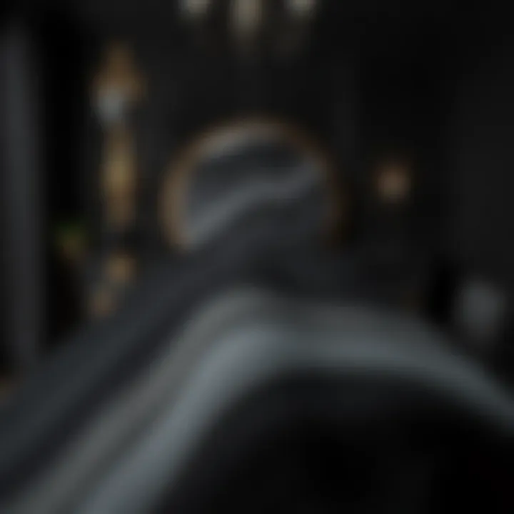 Artistic representation of dark gray in contemporary art