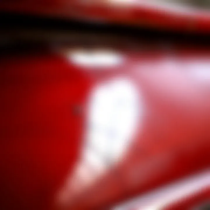 Durability and Shine of Lacquer Finish Close-up of lacquer finish demonstrating durability and shine