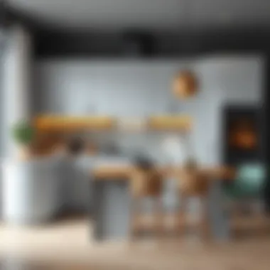 Modern Aesthetic with Lacquered Cabinets Elegant kitchen with lacquered cabinets showcasing a modern aesthetic