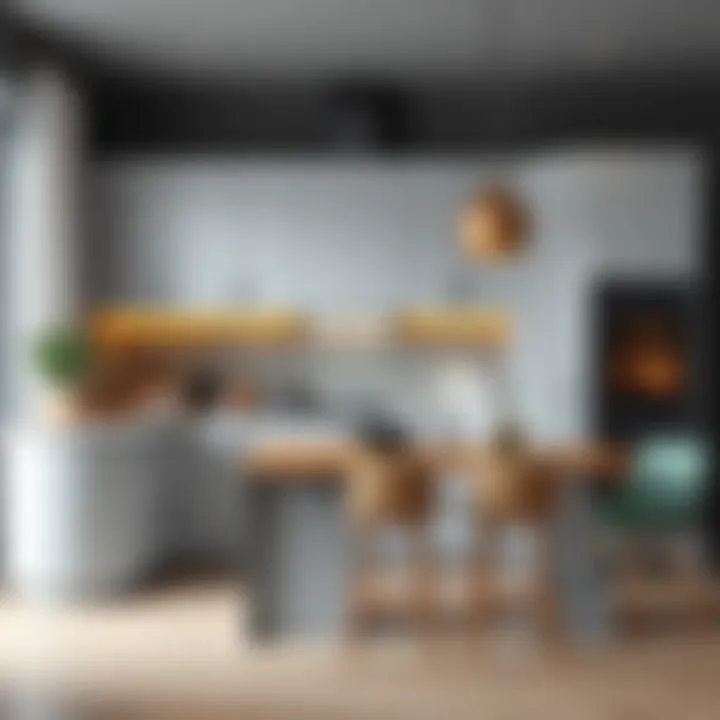 Modern Aesthetic with Lacquered Cabinets Elegant kitchen with lacquered cabinets showcasing a modern aesthetic