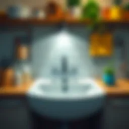 Illustration depicting common kitchen sink blockages