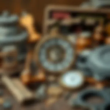 Assorted materials for clock model construction