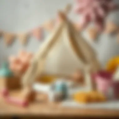 Materials for constructing a toy tent