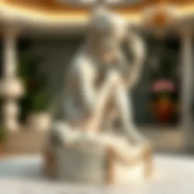 Timeless Marble Artistry Artistic marble sculpture representing timeless beauty