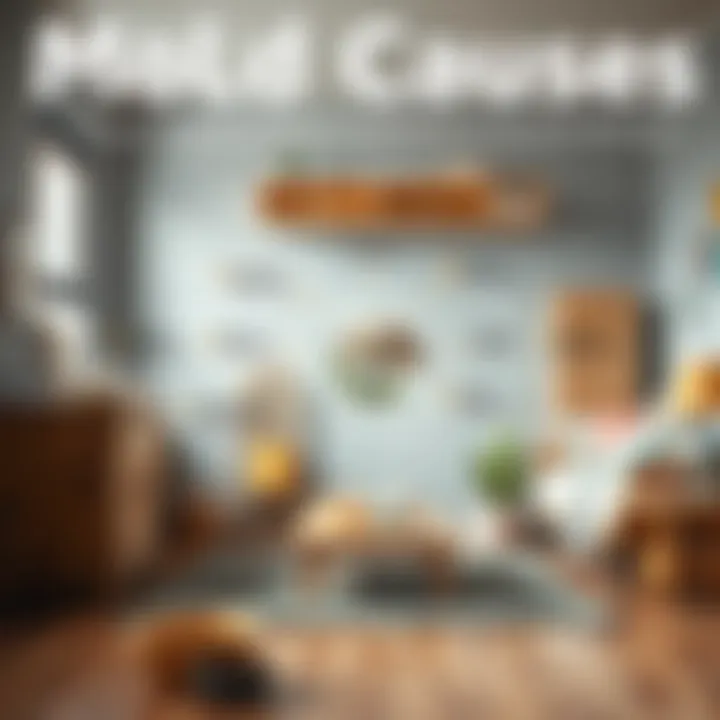 A diagram illustrating common causes of mold in indoor environments