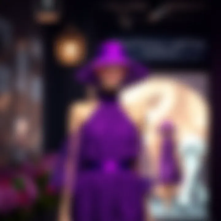 Fashion trends showcasing the elegance of purple