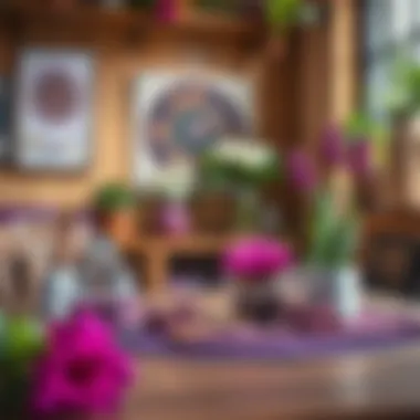 DIY crafts showcasing purple color combinations