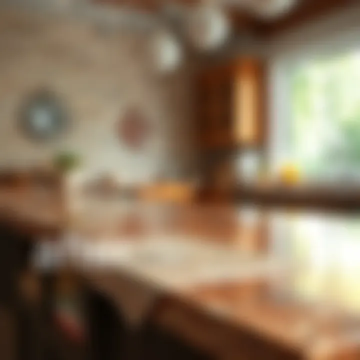 Before and after comparison of a stone countertop