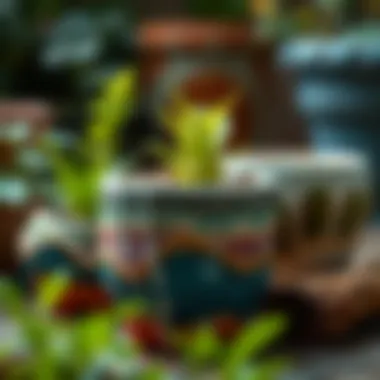 Unique Plant Pots Crafted from Natural Elements Unique plant pots created from natural elements