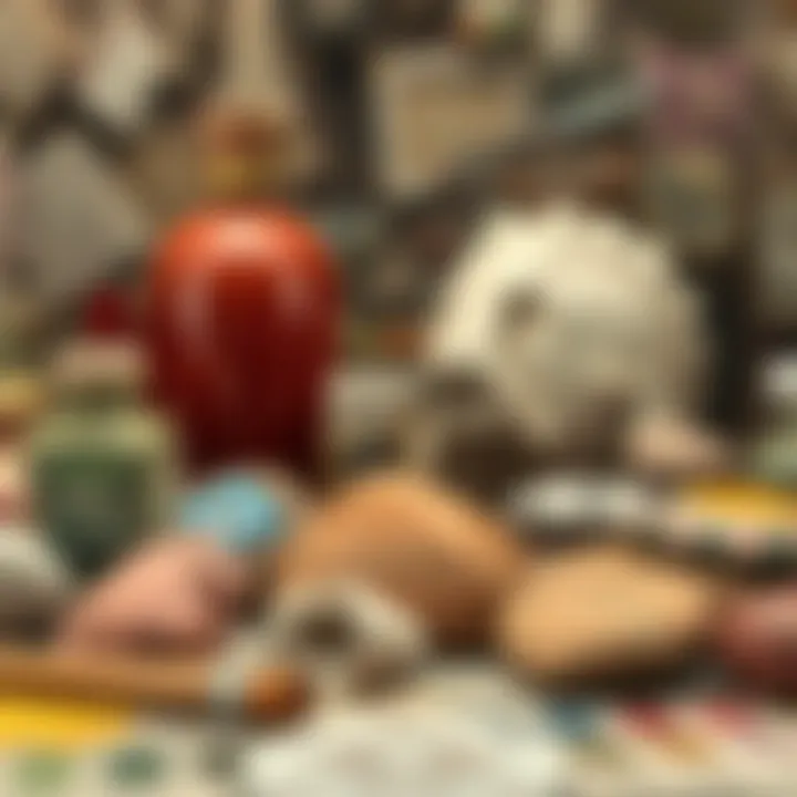 Essential Materials for Stone Artistry A selection of essential painting materials for stone art