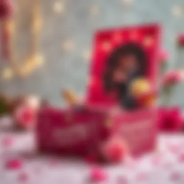 Personalized engagement makeup box with unique designs and colors