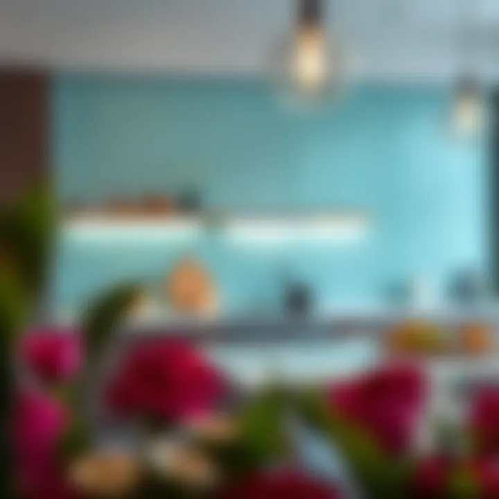 Chic acrylic panels for a contemporary kitchen look