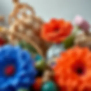 An artistic arrangement showcasing color combinations