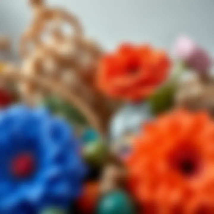 An artistic arrangement showcasing color combinations