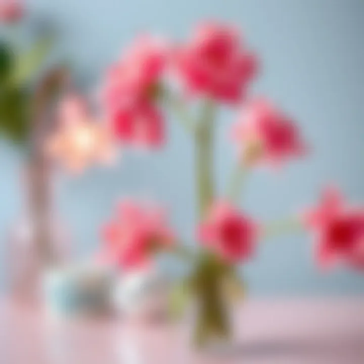 Artistic creation using pink and its complementary colors