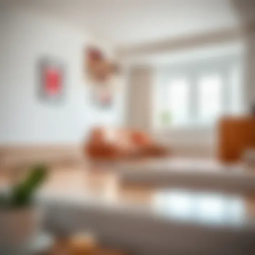 A variety of stylish plastic skirting board models displayed in a modern interior setting.