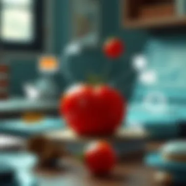 Illustration of various applications of Pomodoro in different sectors