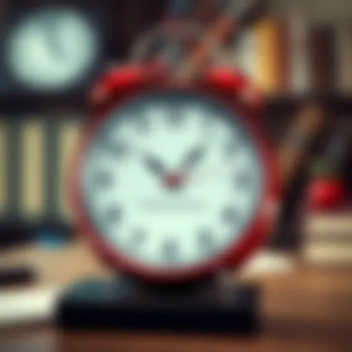 Pomodoro Technique Clock Illustration Visual representation of the Pomodoro technique clock