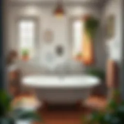 Bright white bathtub