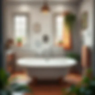 Bright white bathtub