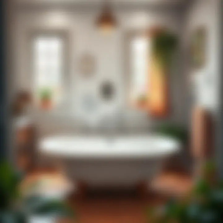 Bright white bathtub