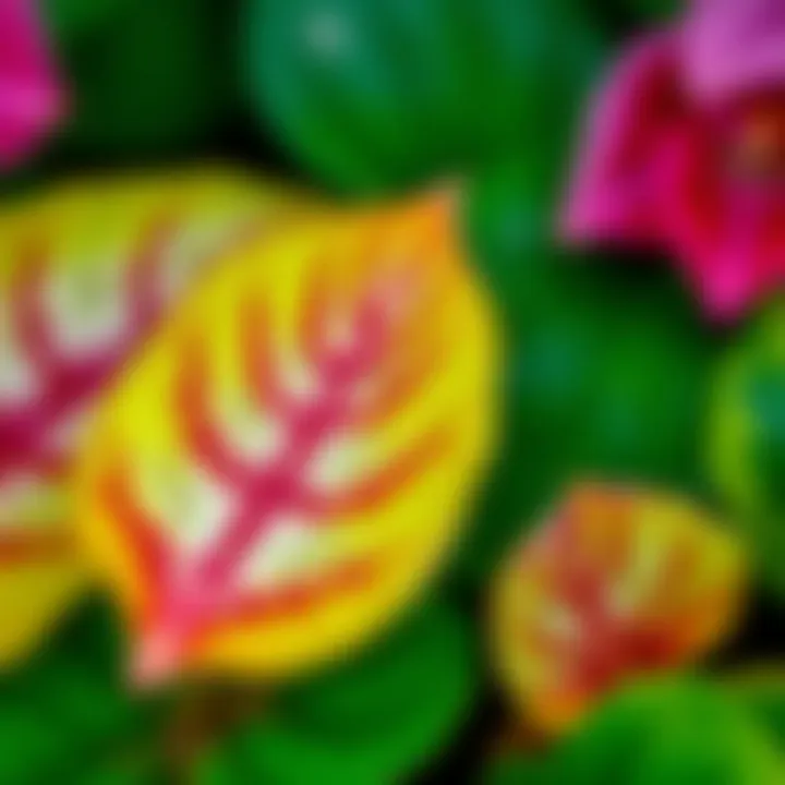 Close-Up of Cyclamen Leaves A close-up shot of cyclamen leaves, highlighting their unique patterns and shapes.