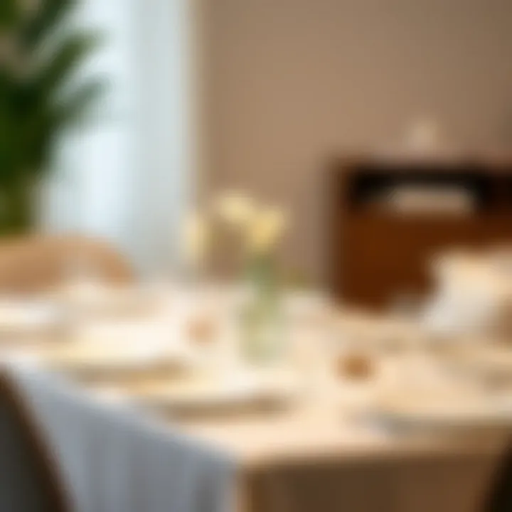 Elegant Minimalist Table Setting Beautifully arranged table setting reflecting minimalism