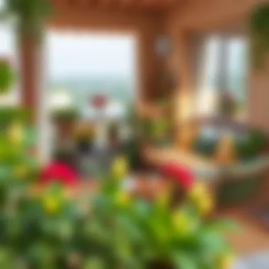 Cozy Small Balcony Inspiration Cozy small balcony with greenery and comfortable seating