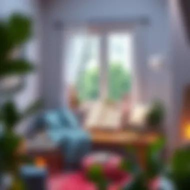 Comfort and Calm A cozy reading nook for unwinding